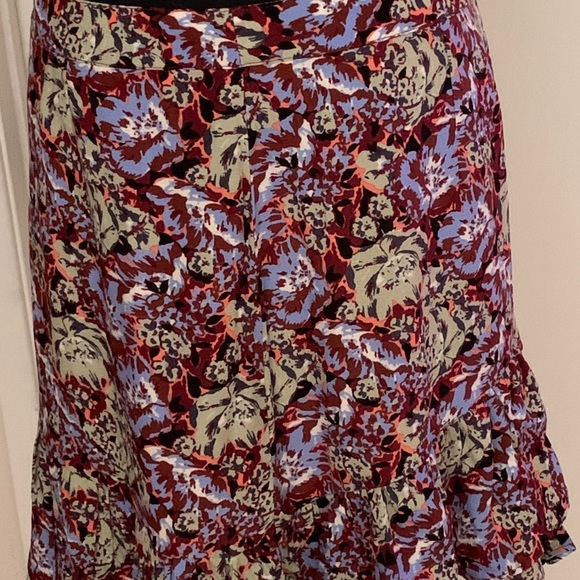 Free People Nadia Floral Ruffled Mini Skirt Size 4 - Picture 5 of 8